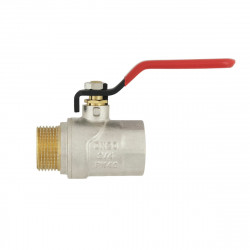 Кран кульовий 3/4" внутрішня * 3/4" зовнішня RAFTEC червоний важіль
