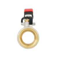 Кран кульовий 3/4" внутрішня * 3/4" зовнішня RAFTEC червоний важіль