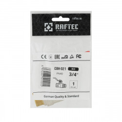 Кран кульовий 3/4" внутрішня * 3/4" зовнішня RAFTEC червоний важіль