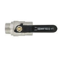Кран кульовий 3/4" внутрішня * 3/4" зовнішня RAFTEC BLACK важіль