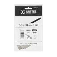 Кран кульовий 3/4" внутрішня * 3/4" зовнішня RAFTEC BLACK важіль