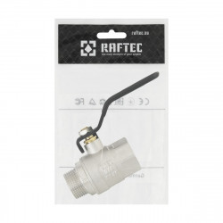 Кран кульовий 3/4" внутрішня * 3/4" зовнішня RAFTEC BLACK важіль