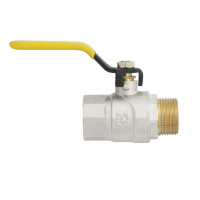 Кран кульовий 3/4" внутрішня * 3/4" зовнішня RAFTEC ГАЗ важіль