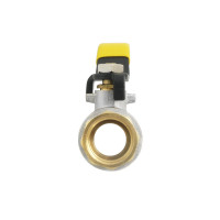 Кран кульовий 3/4" внутрішня * 3/4" зовнішня RAFTEC ГАЗ важіль