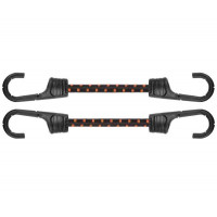 Шнур еластичний гумовий 100см х 2шт. з металевими гачками PVC BUNGEE CORD HOOK, BCH2-08100BC-B