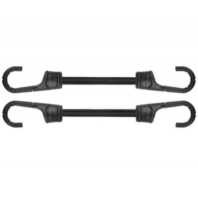 Шнур еластичний гумовий 120см х 2шт. з металевими гачками PVC BUNGEE CORD HOOK, BCH2-08120BC-B